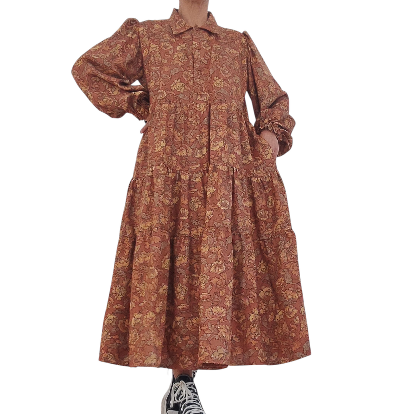 Vestido floral vintage